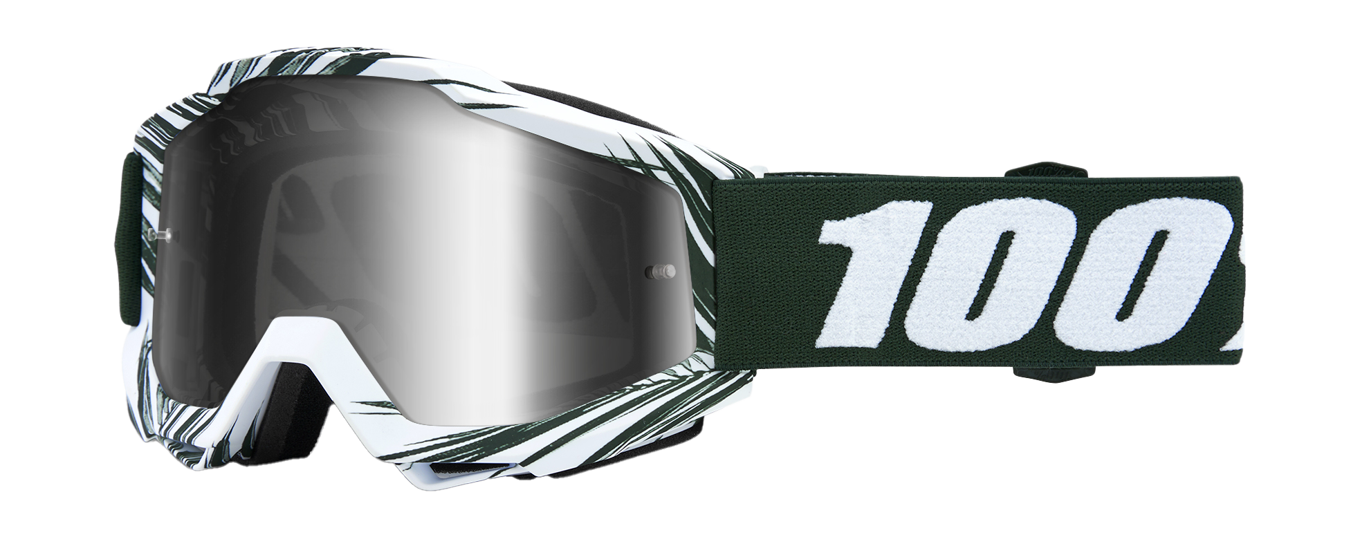 100% Motocross Goggle Accuri 1 Bali - Mirror Silver