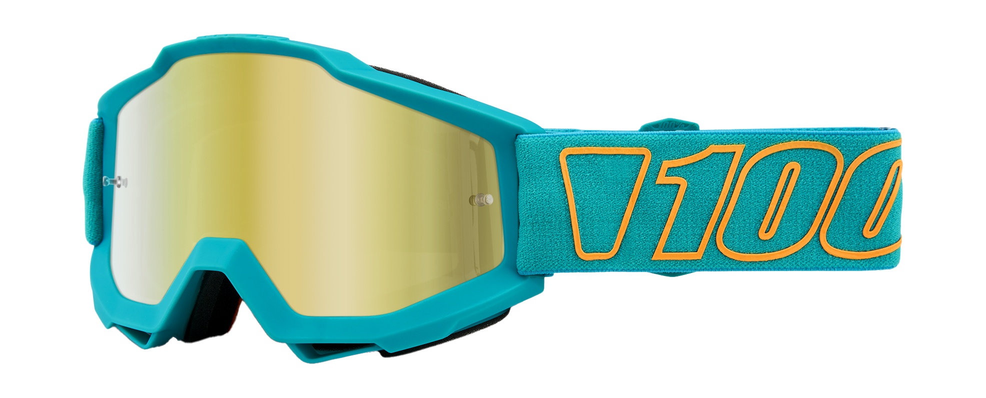 100% Motocross Goggle Accuri 1 Galak - Mirror Gold