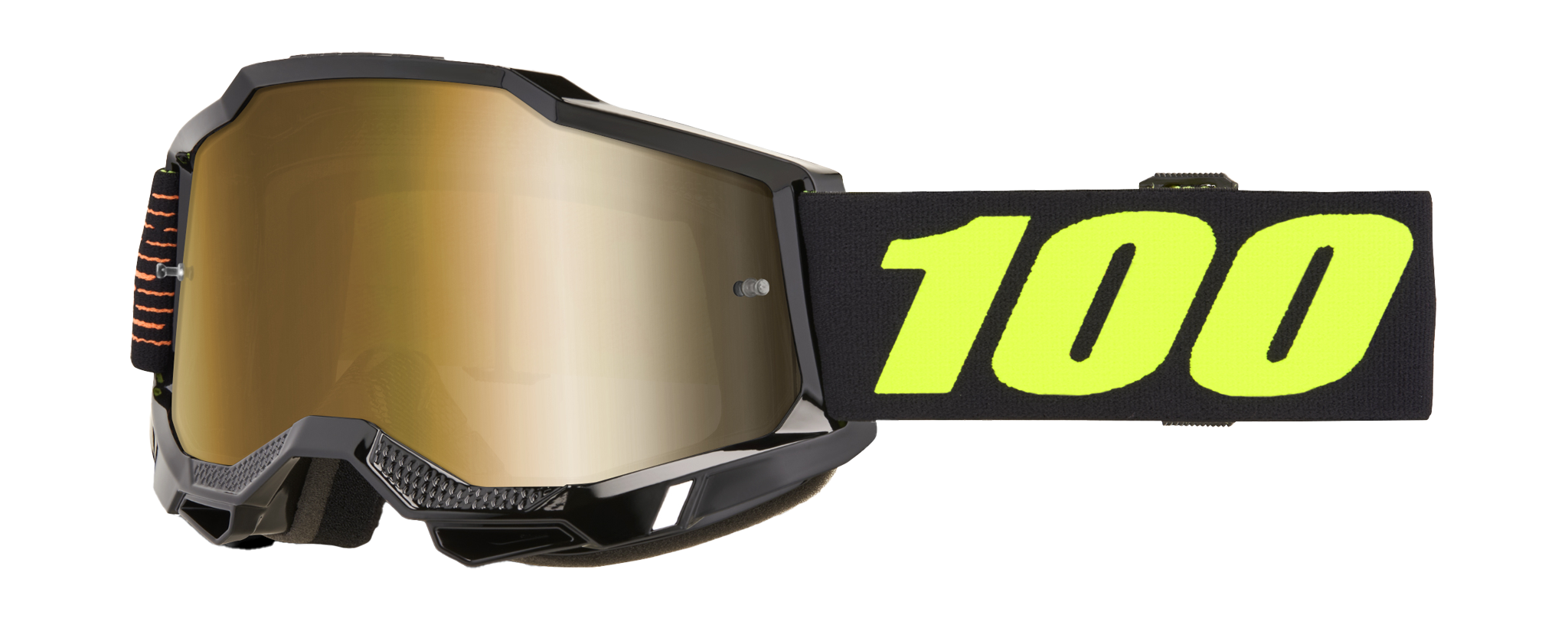 100% Motocross Goggle Accuri 2 Fairbanks - Mirror True Gold