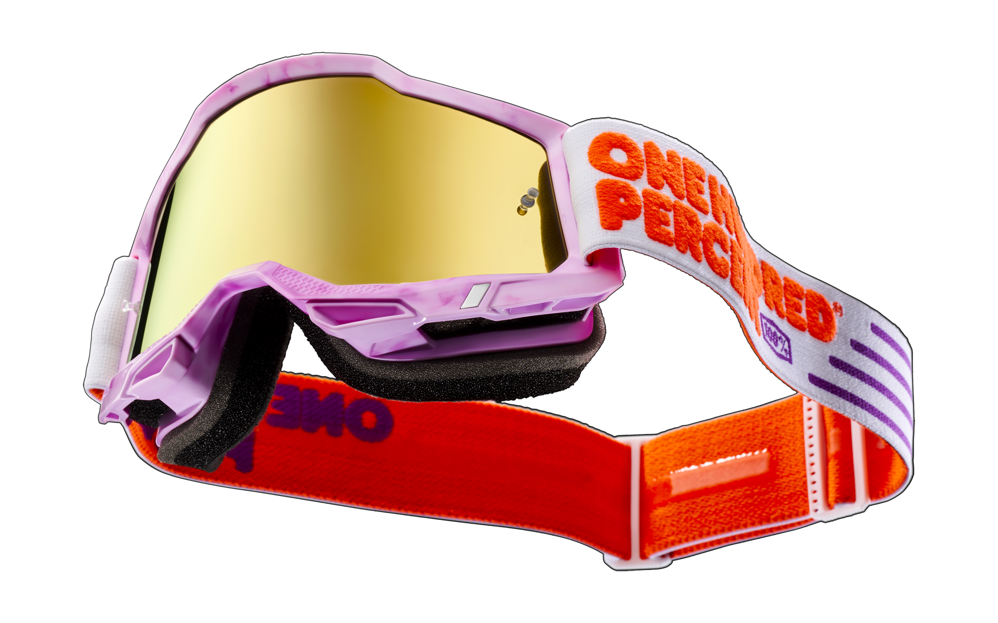 100% Motocross Goggle Accuri 2 Hundreds - Mirror True Gold