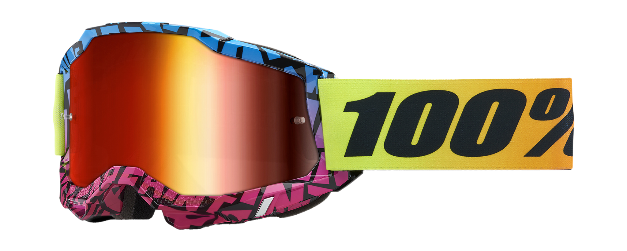 100% Motocross Goggle Accuri 2 KB43 DSPRAY - Mirror Red