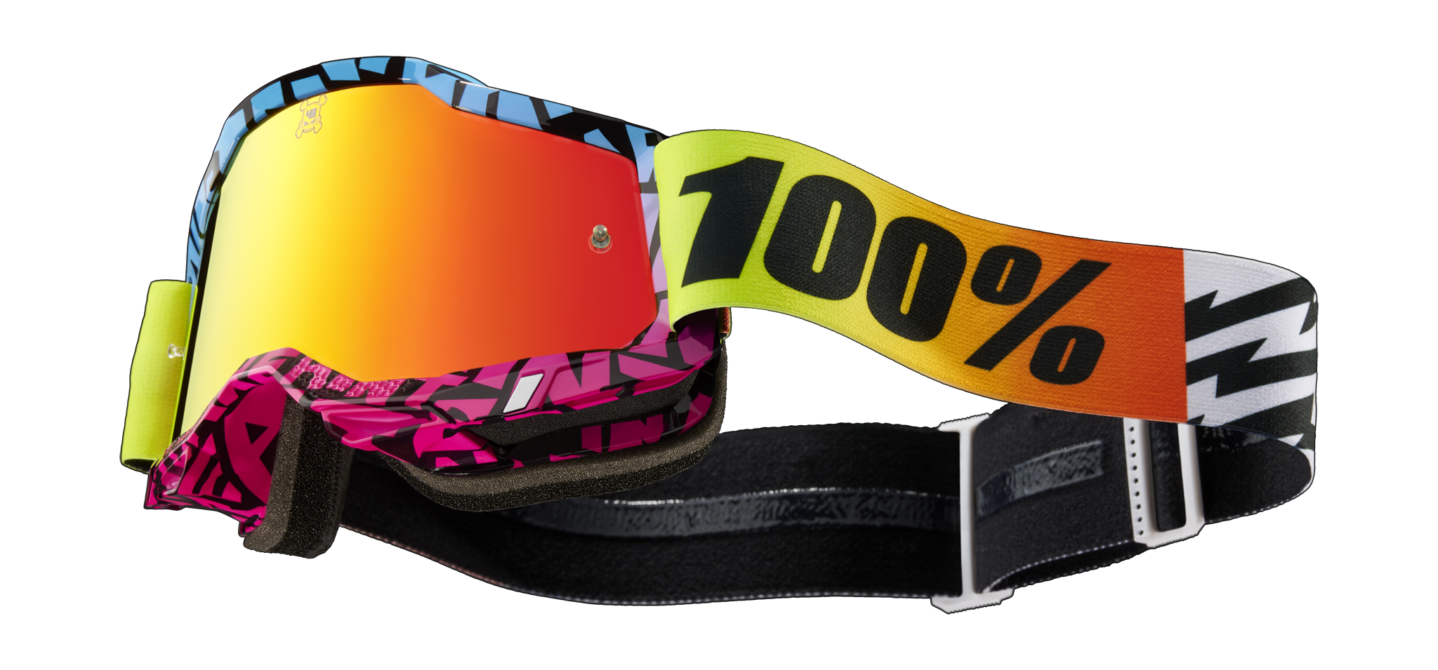 100% Motocross Goggle Accuri 2 KB43 DSPRAY - Mirror Red