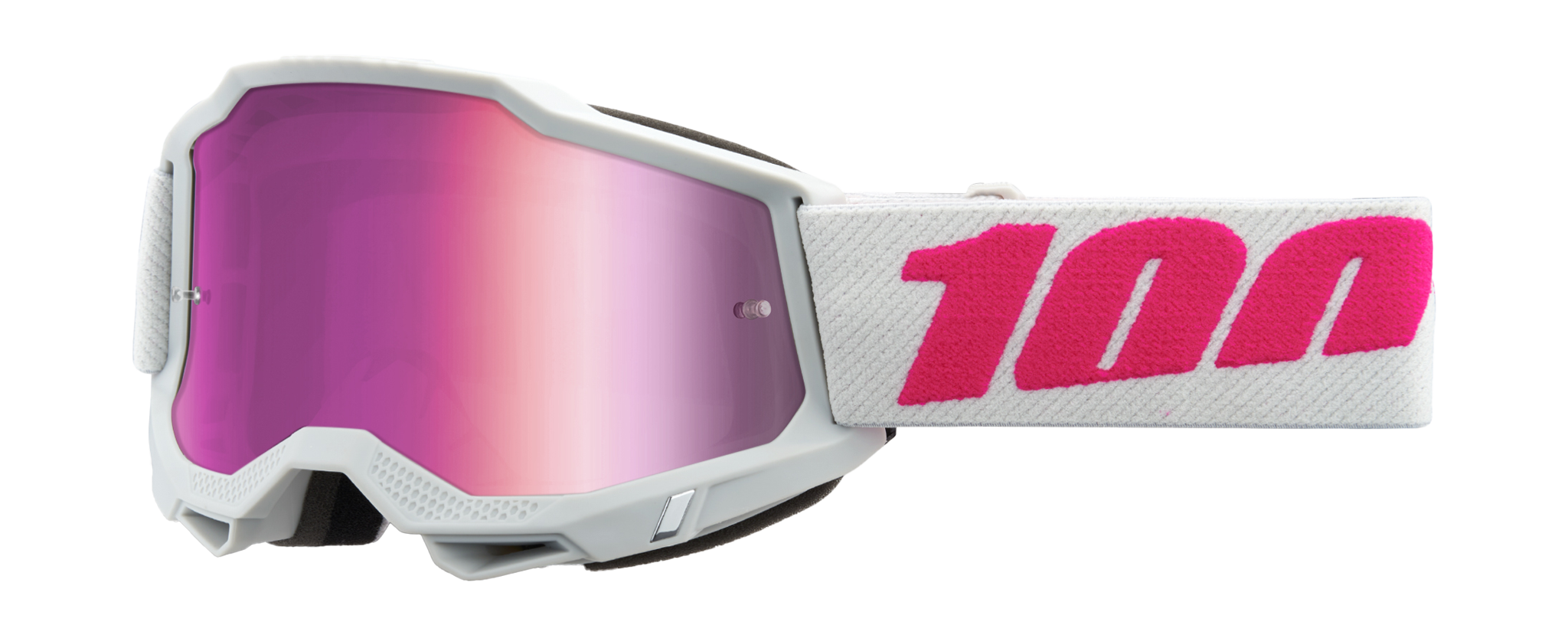 100% Motocross Goggle Accuri 2 Keetz - Mirror Pink