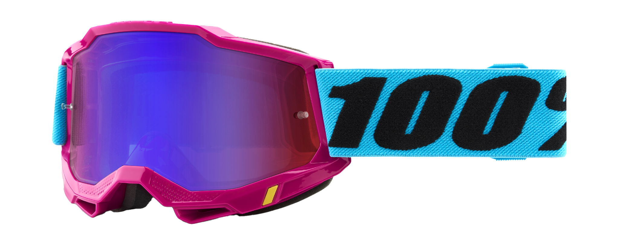 100% Motocross Goggle Accuri 2 Lefleur - Mirror Red / Blue