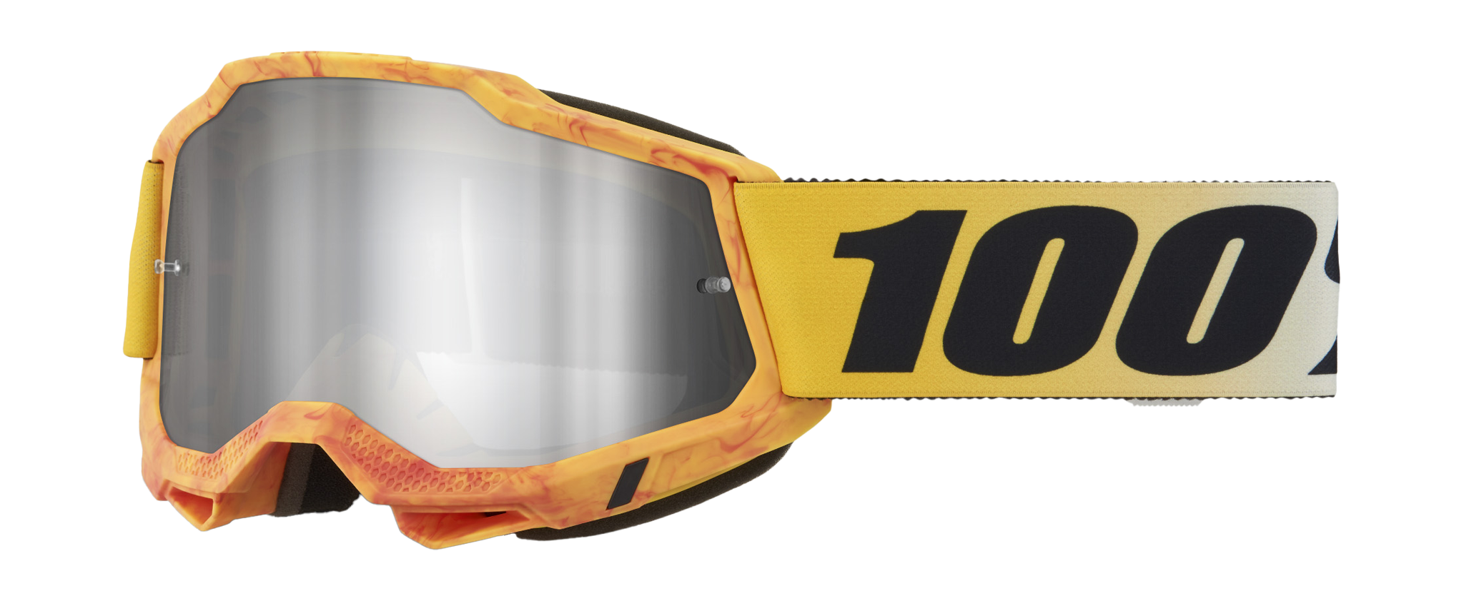 100% Motocross Goggle Accuri 2 Razza - Mirror Silver