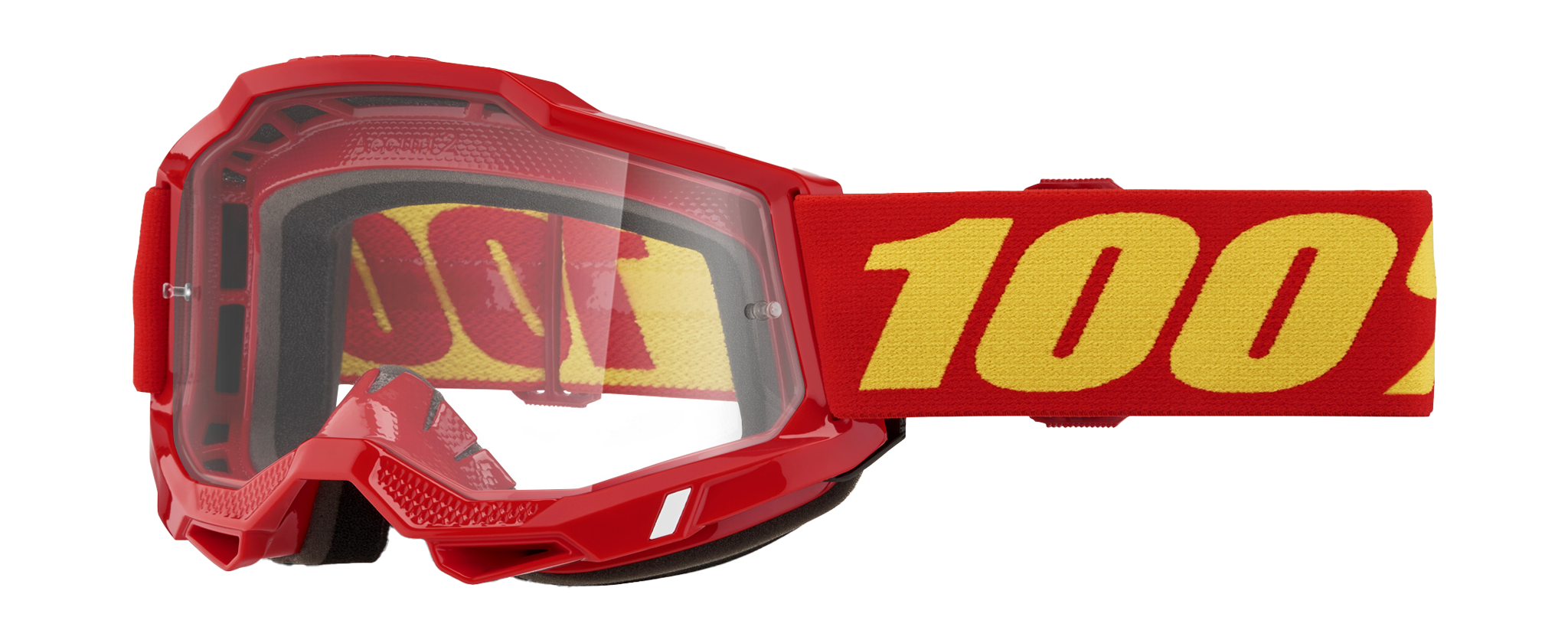 100% Motocross Goggle Accuri 2 Red - Clear