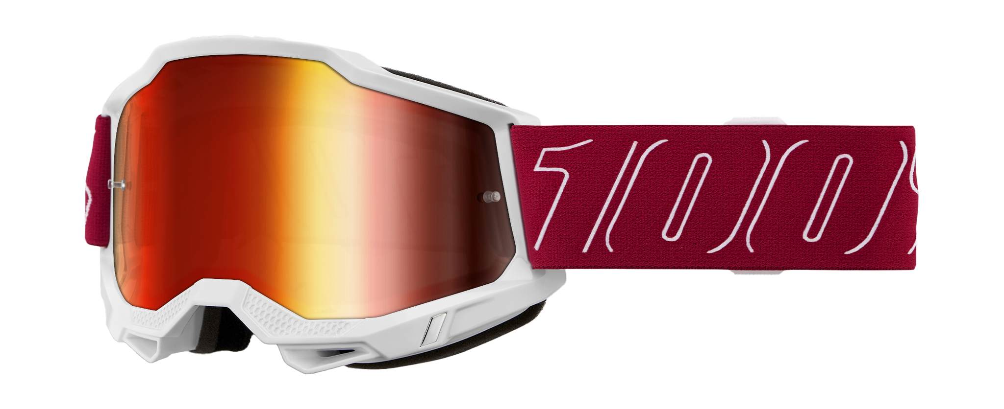 100% Motocross Goggle Accuri 2 Redline - Mirror Red