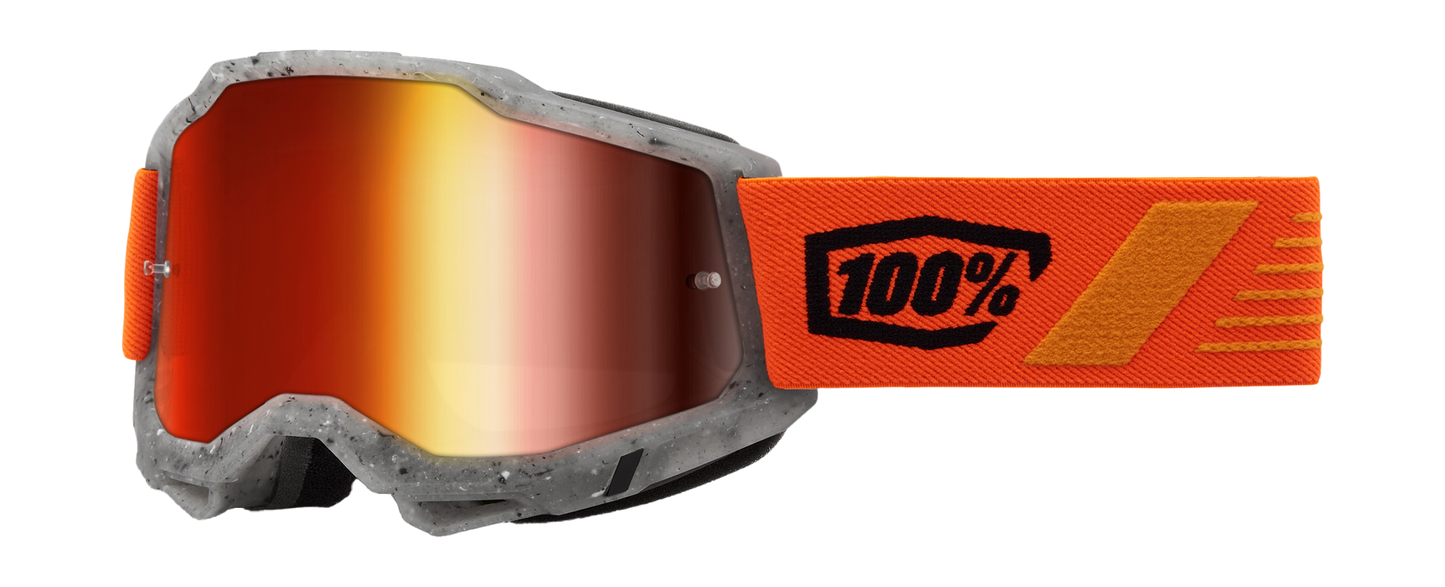 100% Motocross Goggle Accuri 2 Schrute - Mirror Red