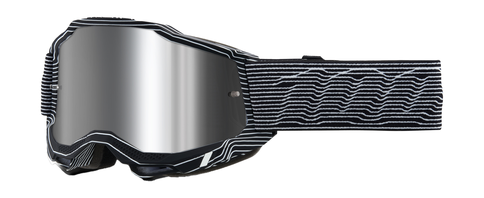 100% Motocross Goggle Accuri 2 Silo - Mirror Silver Flash