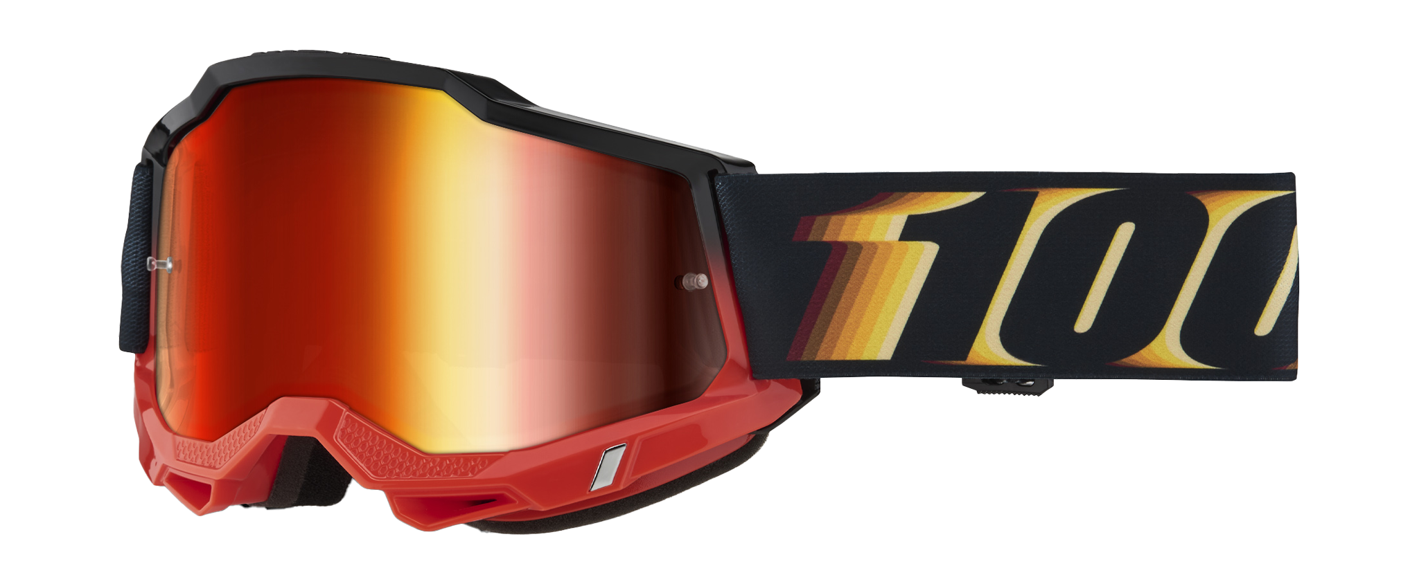 100% Motocross Goggle Accuri 2 Stamino 2 - Mirror Red
