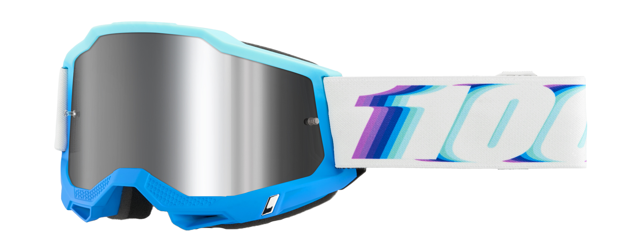 100% Motocross Goggle Accuri 2 Stamino - Mirror Silver Flash