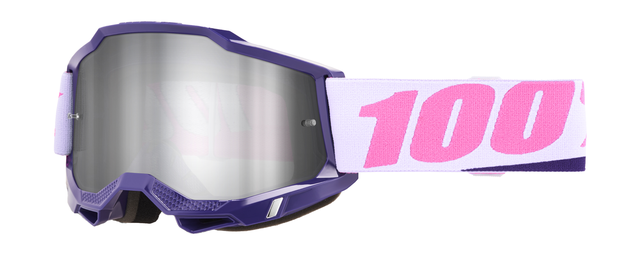 100% Motocross Goggle Accuri 2 Yumiko - Mirror Silver