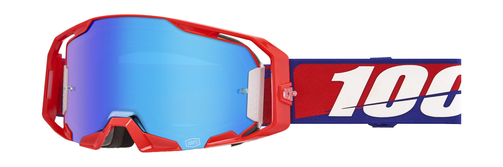 100% Motocross Goggle ARmatic Best - Mirror Blue