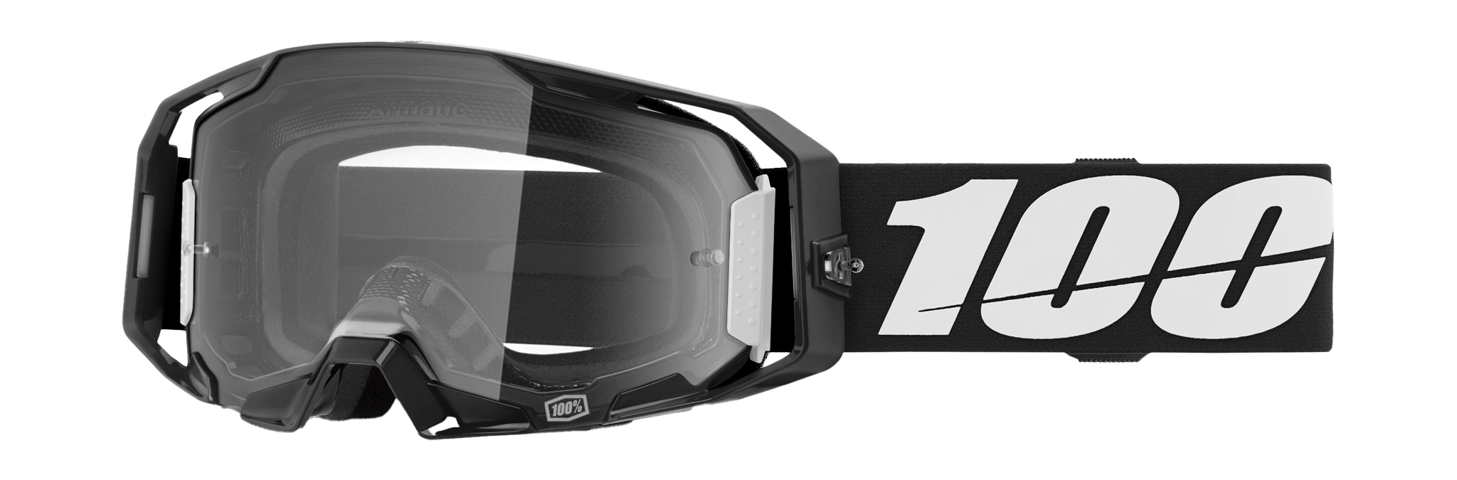 100% Motocross Goggle ARmatic Black - Clear