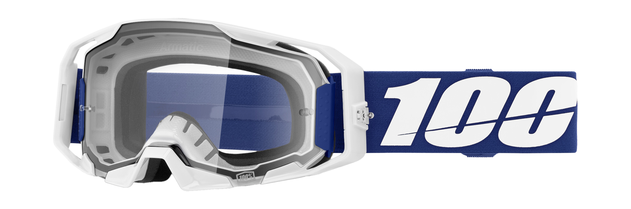 100% Motocross Goggle ARmatic Blue - Clear
