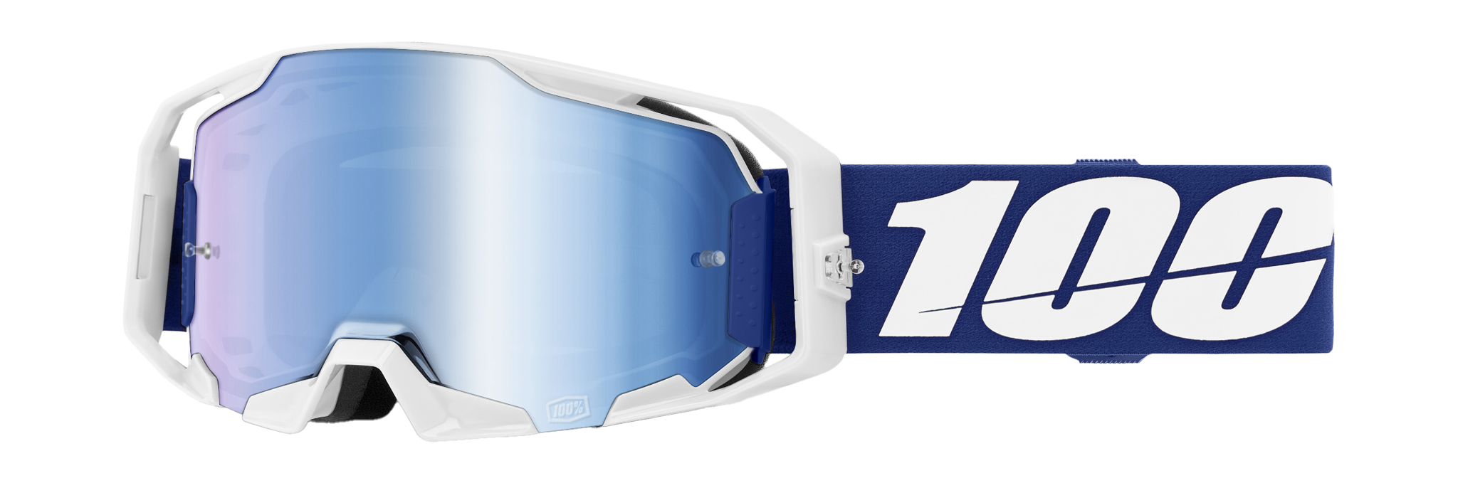 100% Motocross Goggle ARmatic Blue - Mirror Blue