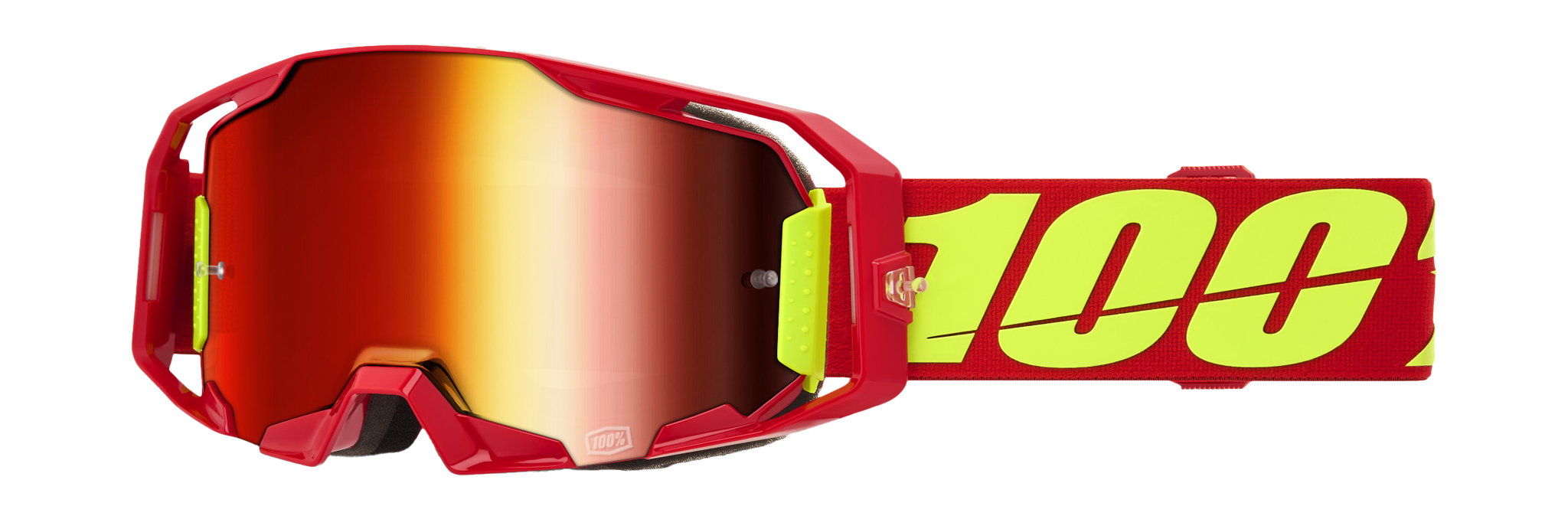 100% Motocross Goggle ARmatic Red - Mirror Red
