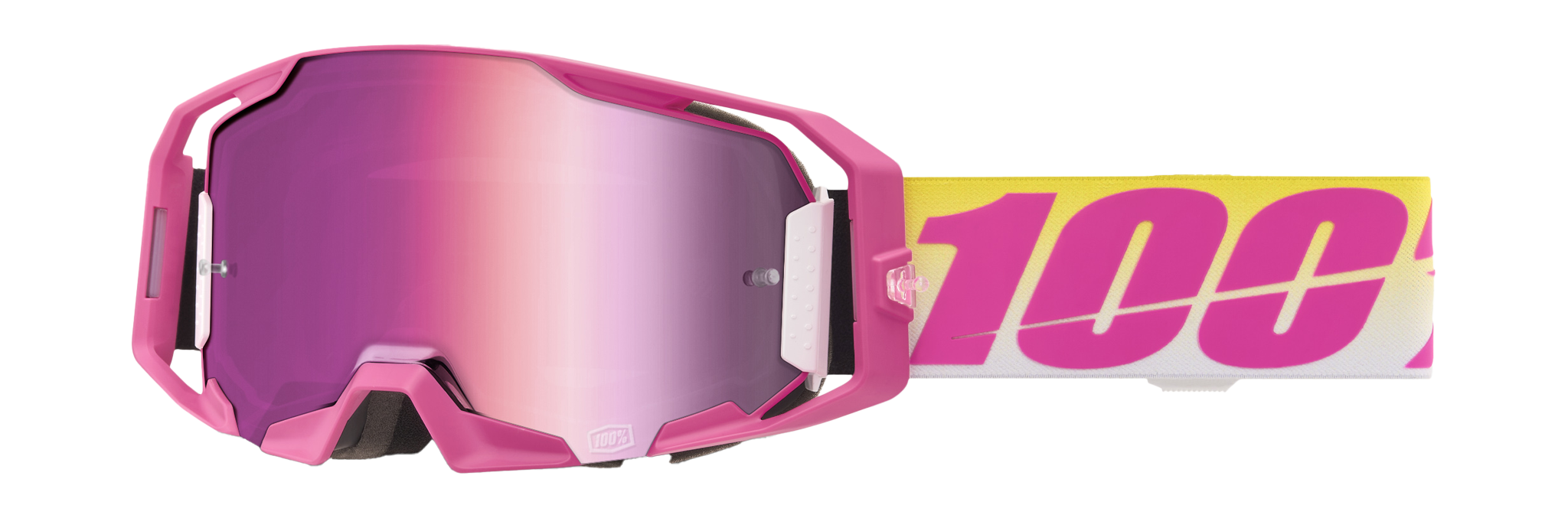 100% Motocross Goggle ARmatic Sellars - Mirror Pink