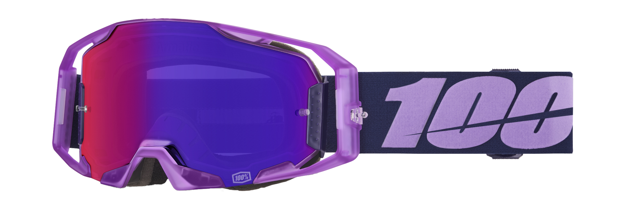 100% Motocross Goggle ARmatic Toyoko - Mirror Purple