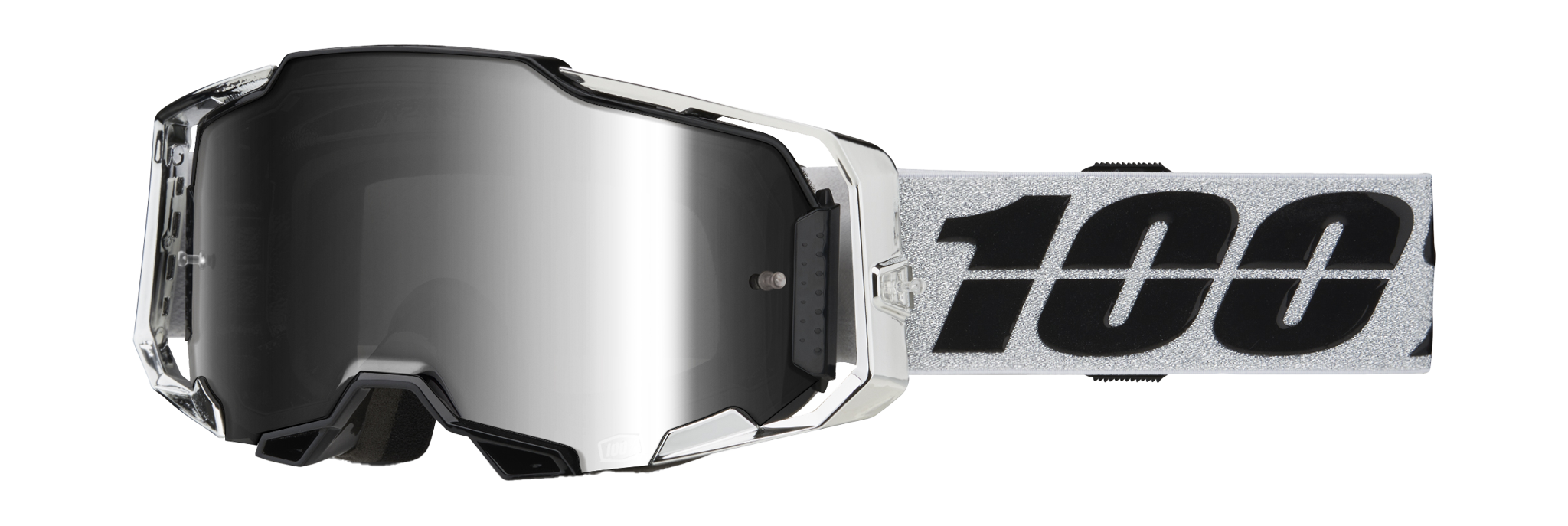 100% Motocross Goggle Armega Atac - Mirror Silver