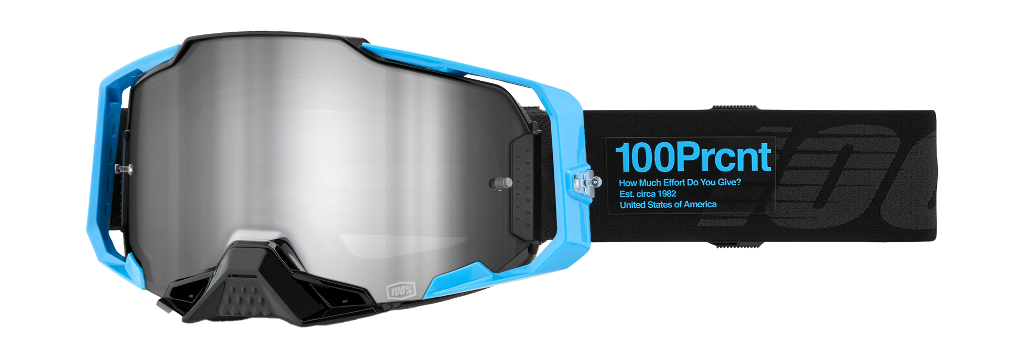 100% Motocross Goggle Armega Barely 2 - Mirror Silver