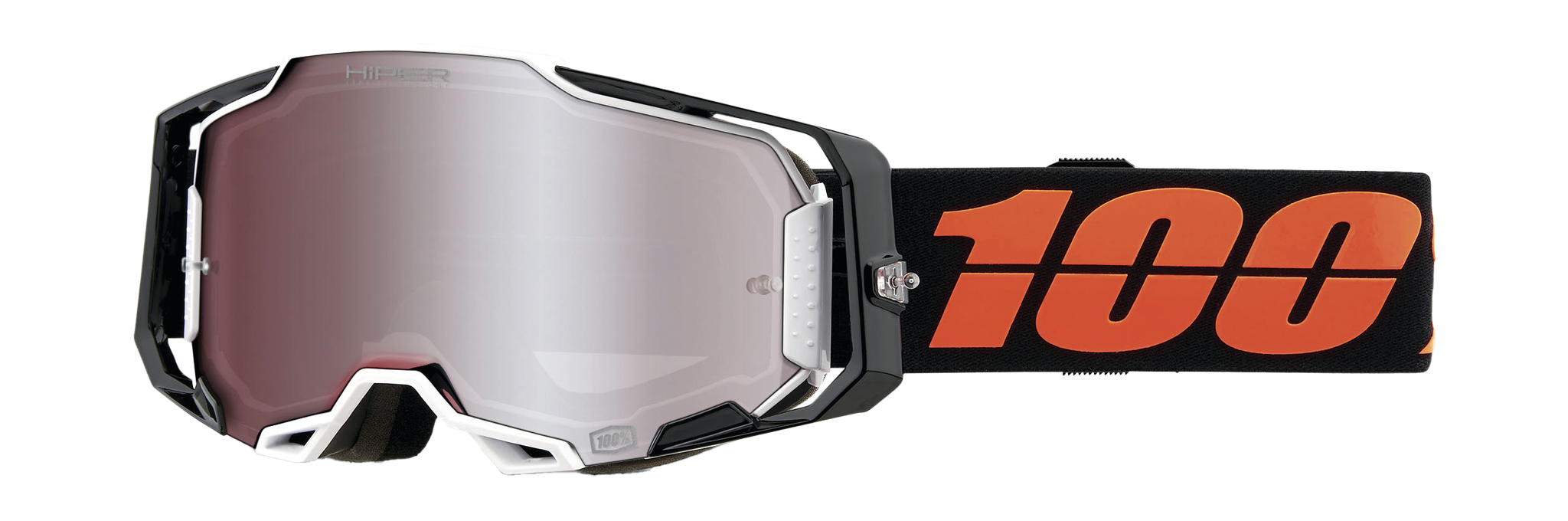 100% Motocross Goggle Armega Blacktail - HiPER Mirror Silver