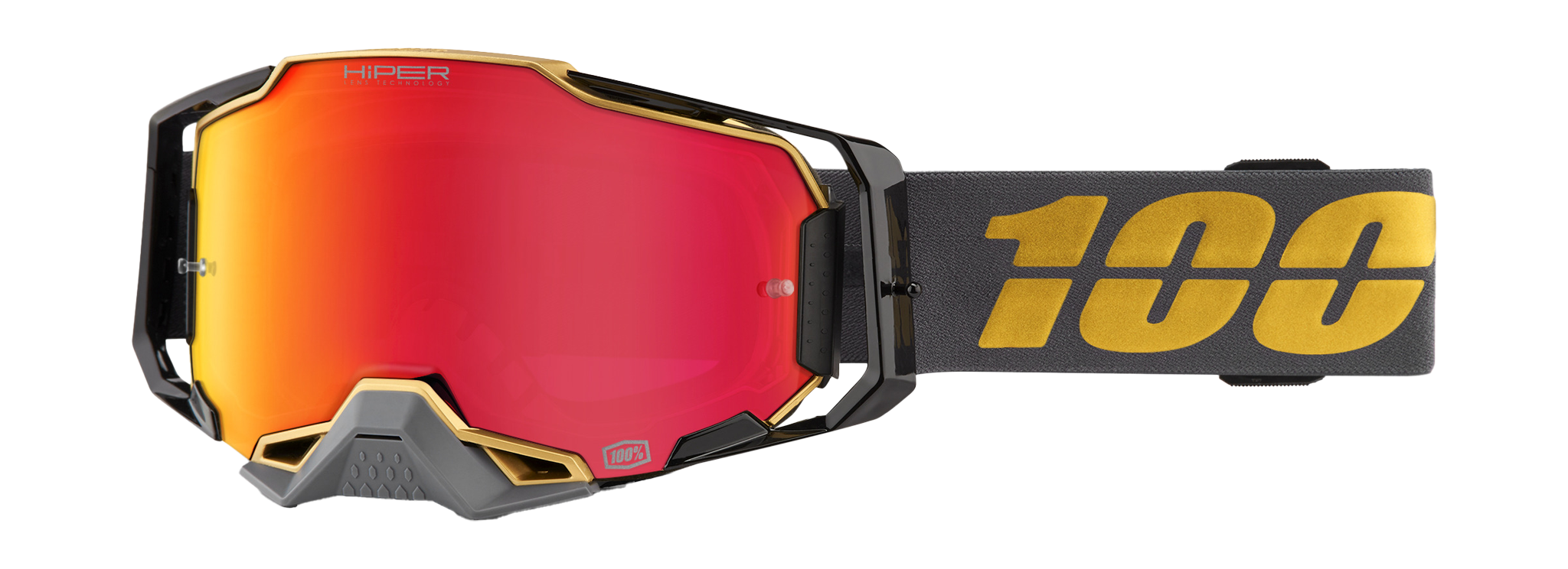 100% Motocross Goggle Armega Falcon5 - HiPER Mirror Red