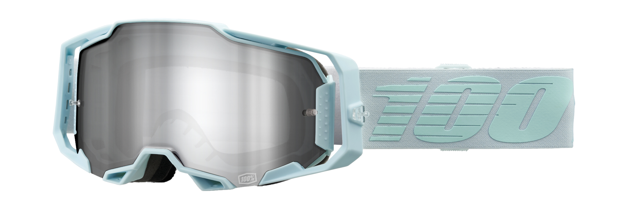 100% Motocross Goggle Armega Fargo - Mirror Silver Flash