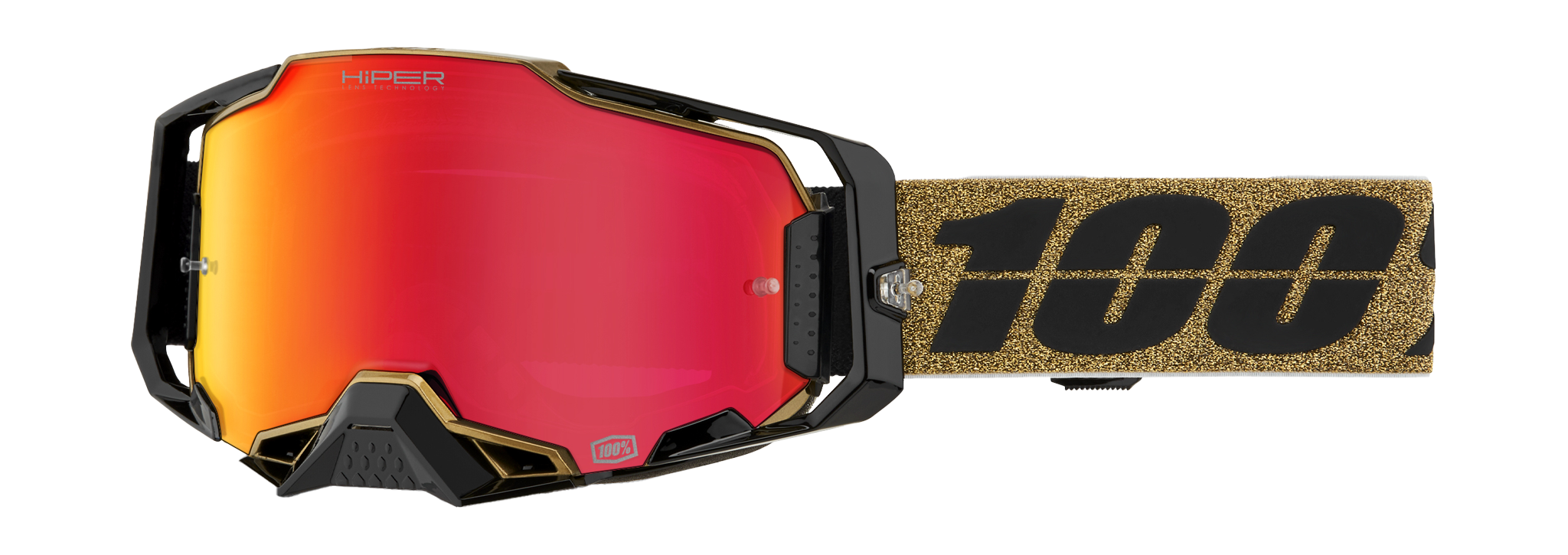 100% Motocross Goggle Armega Glory - HiPER Mirror Red