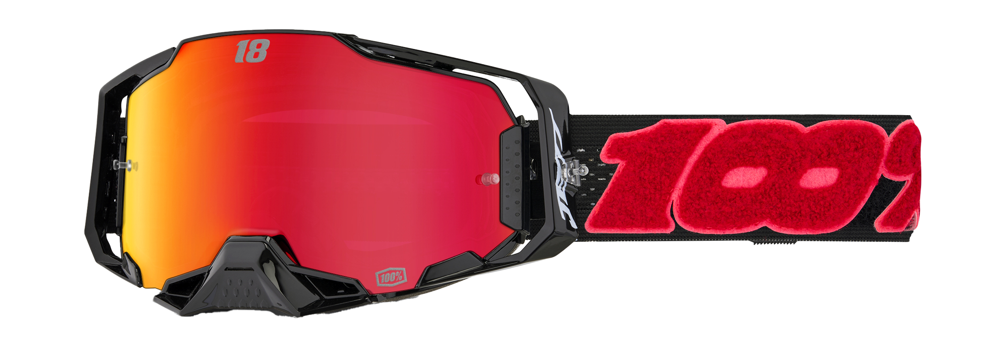 100% Motocross Goggle Armega Jett Special - HiPER Mirror Red