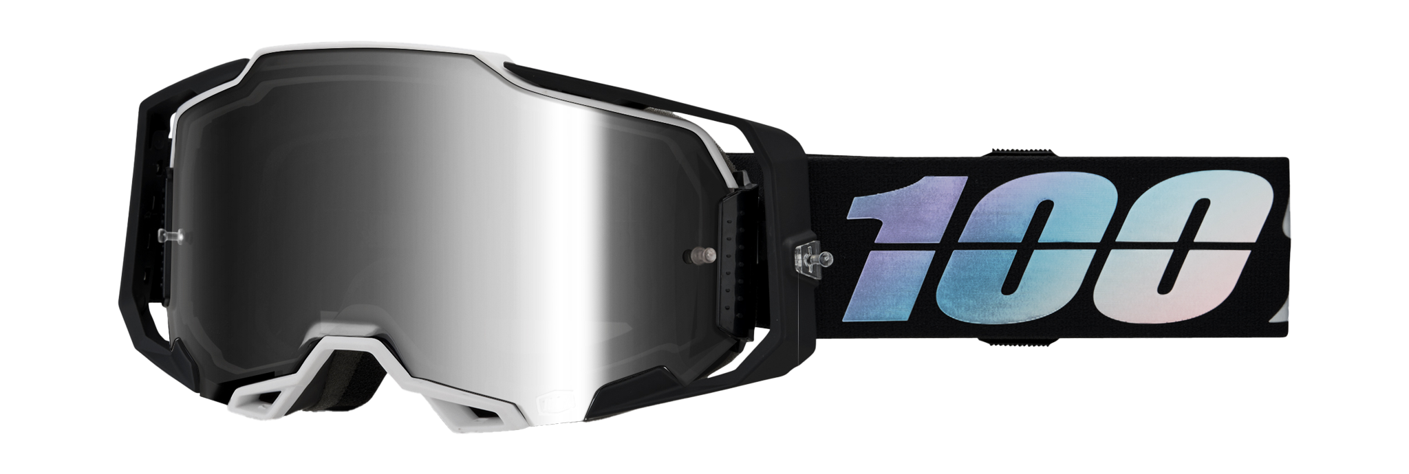 100% Motocross Goggle Armega Krisp - Mirror Silver