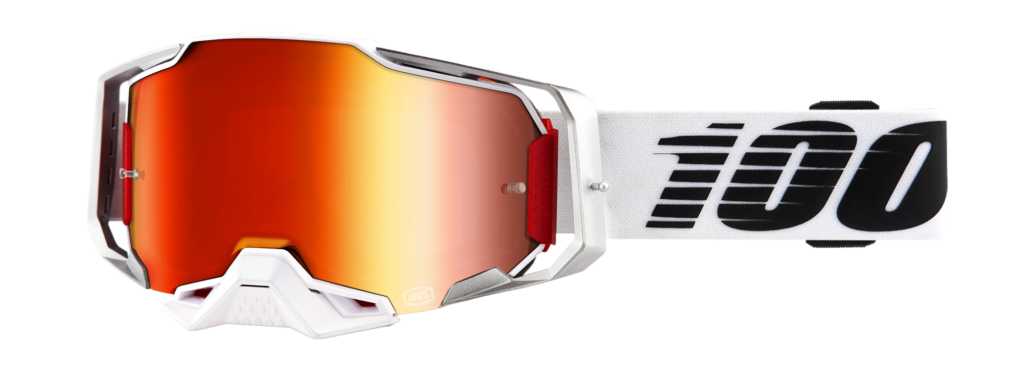 100% Motocross Goggle Armega Lightsaber - Mirror Red