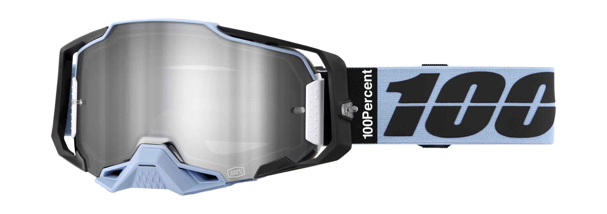 100% Motocross Goggle Armega Petros - Mirror Silver