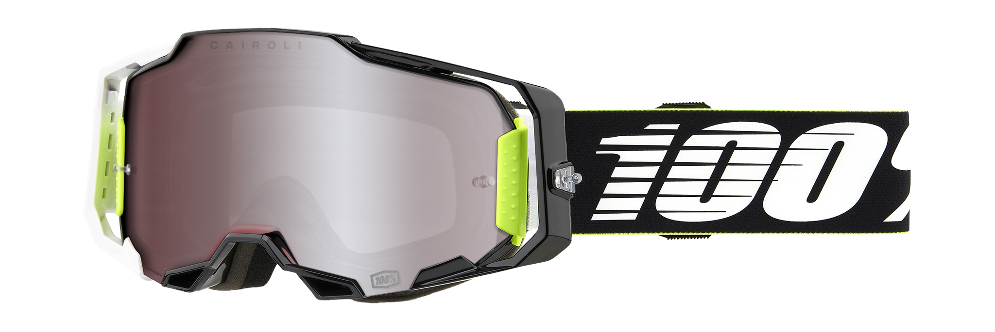 100% Motocross Goggle Armega RACR - HiPER Mirror Silver