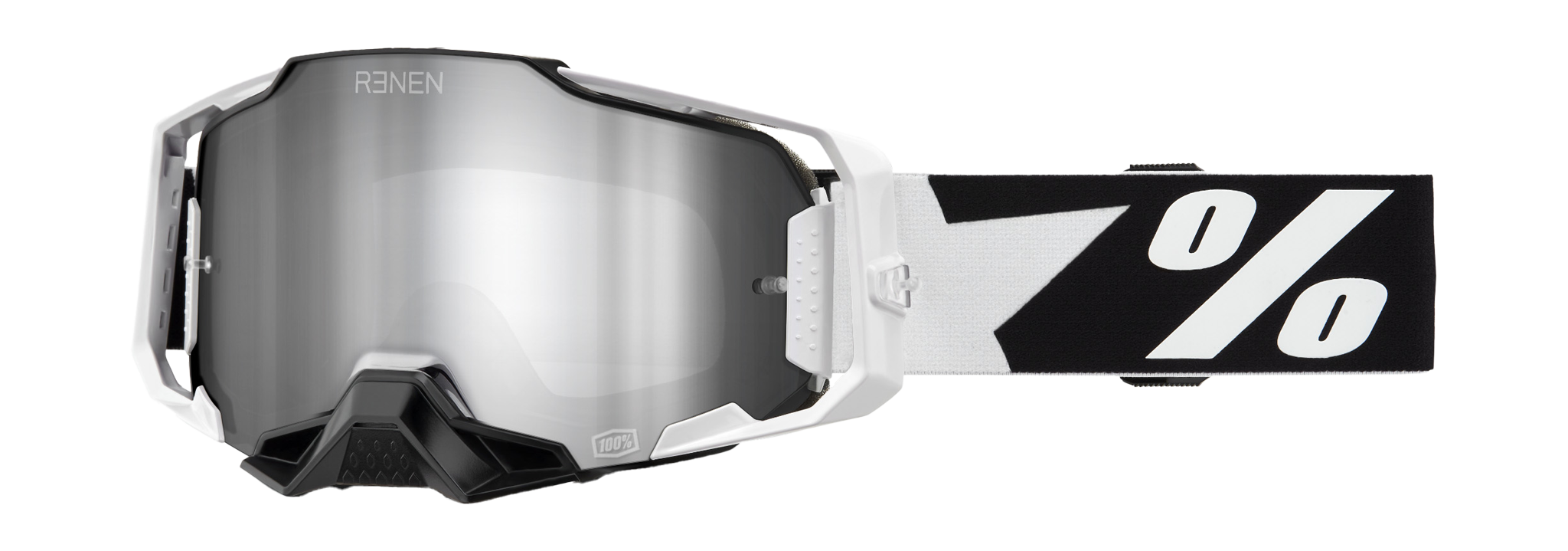 100% Motocross Goggle Armega RENEN Starbleed - Mirror Silver