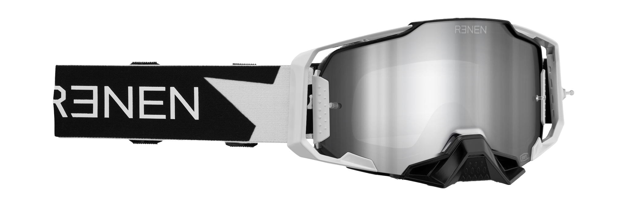100% Motocross Goggle Armega RENEN Starbleed - Mirror Silver