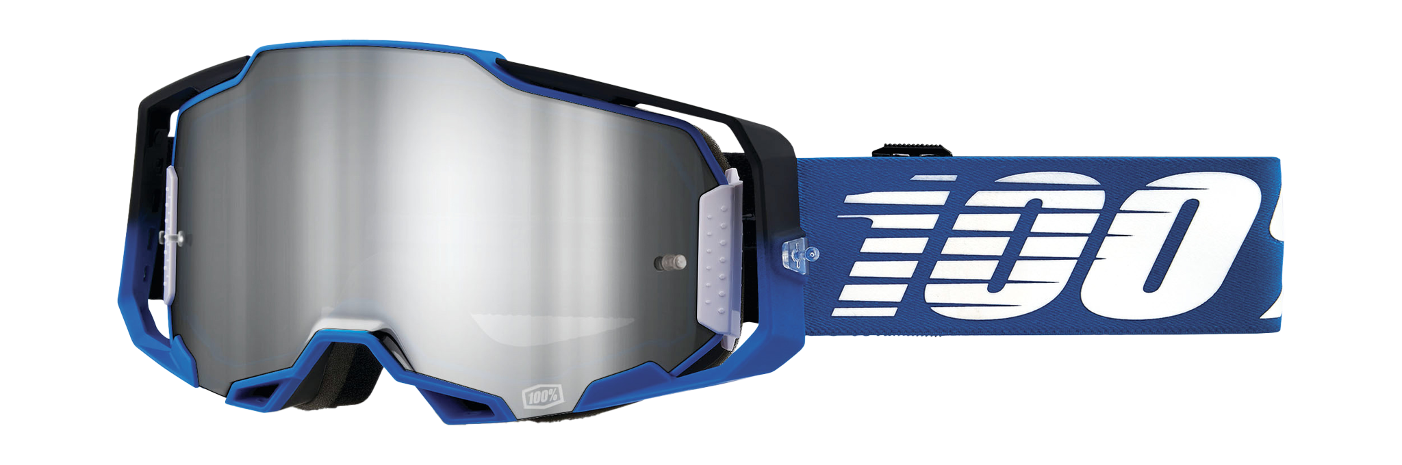 100% Motocross Goggle Armega Rockchuck - Mirror Silver Flash