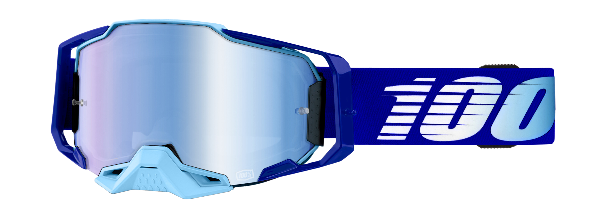 100% Motocross Goggle Armega Royal - Mirror Blue