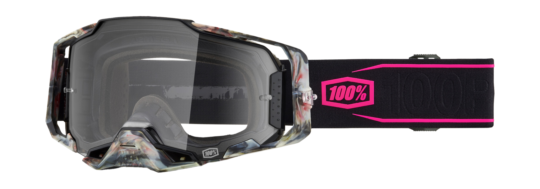100% Motocross Goggle Armega Sarcelle - Clear