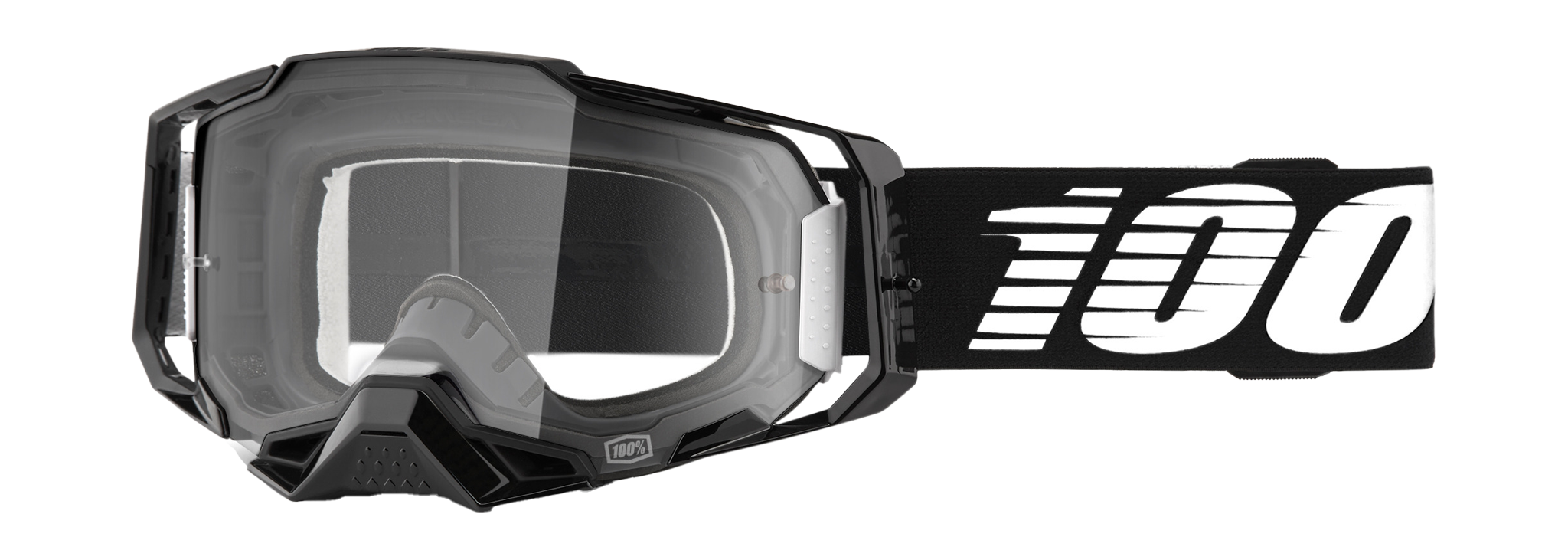 100% Motocross Goggle Armega SP22 Black - Clear