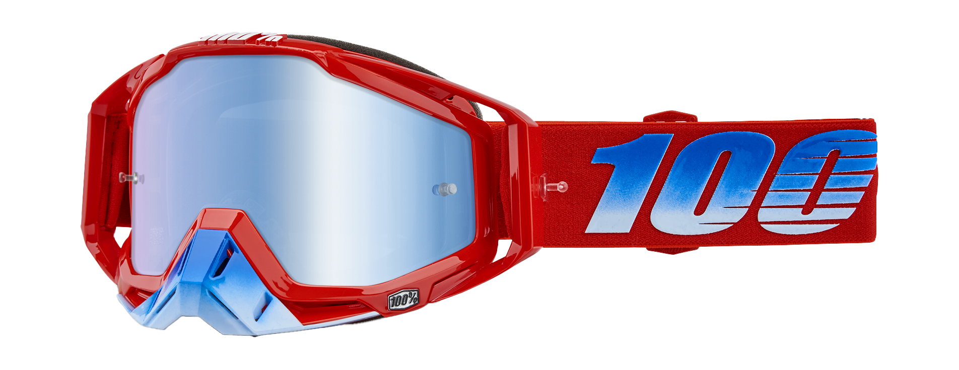 100% Motocross Goggle Racecraft 1 Kuriakin - Mirror Blue