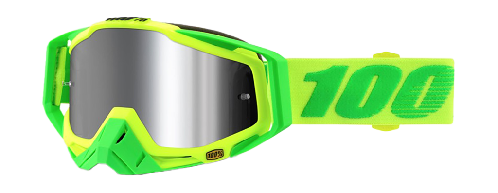 100% Motocross Goggle Racecraft 1 Plus Sour Soul - Injected Mirror Silver Flash