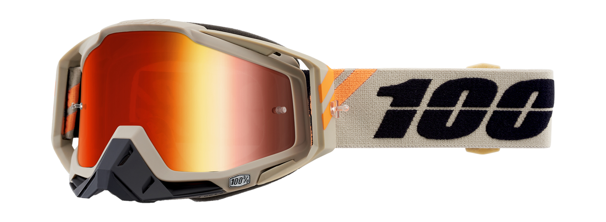 100% Motocross Goggle Racecraft 1 Poliet - Mirror Red