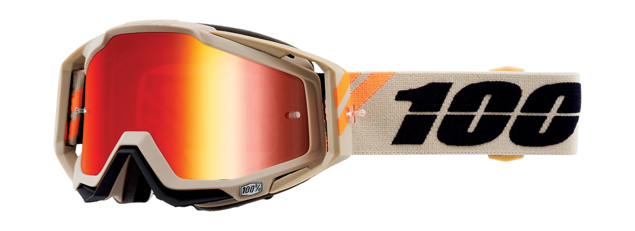 100% Motocross Goggle Racecraft 1 Poliet - Mirror Red