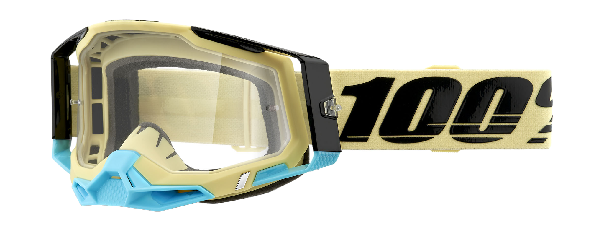 100% Motocross Goggle Racecraft 2 Airblast - Clear