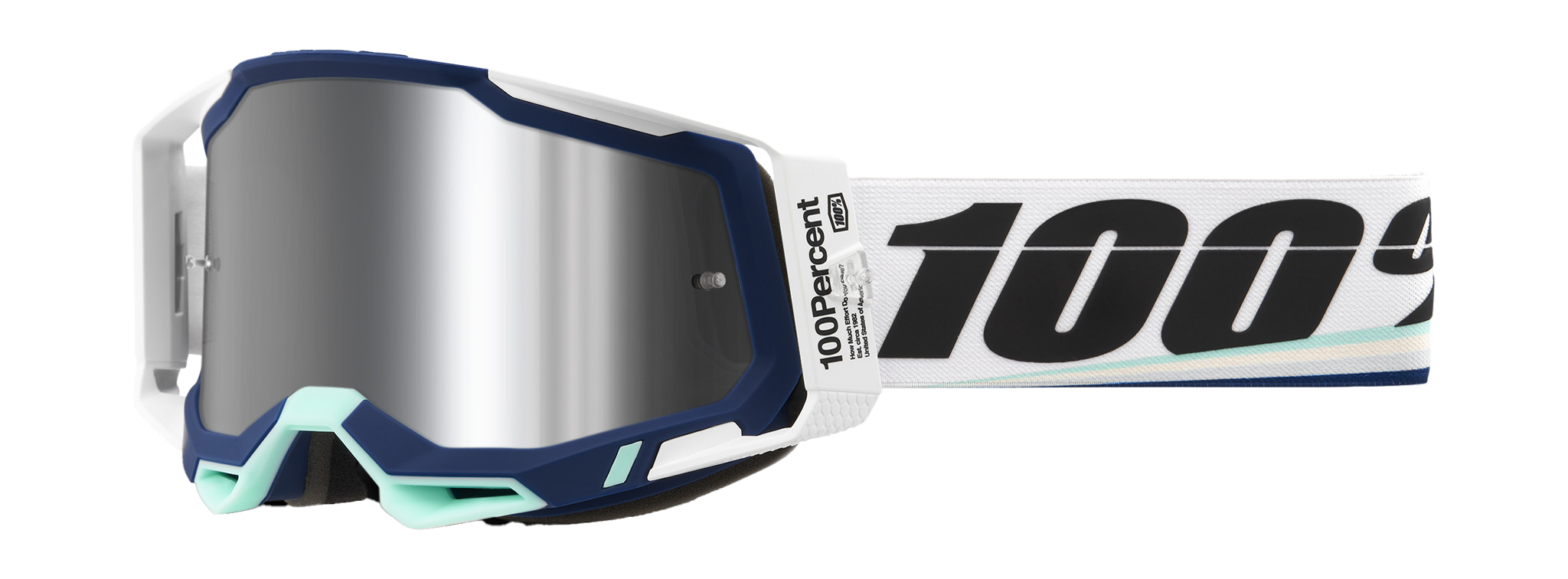 100% Motocross Goggle Racecraft 2 Arsham - Mirror Silver Flash