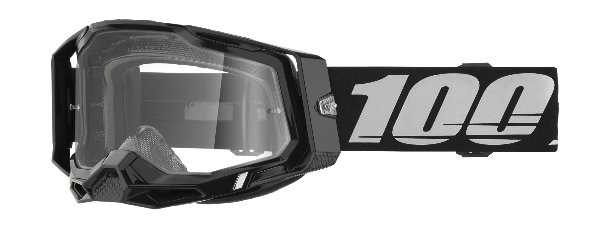 100% Motocross Goggle Racecraft 2 Black - Clear