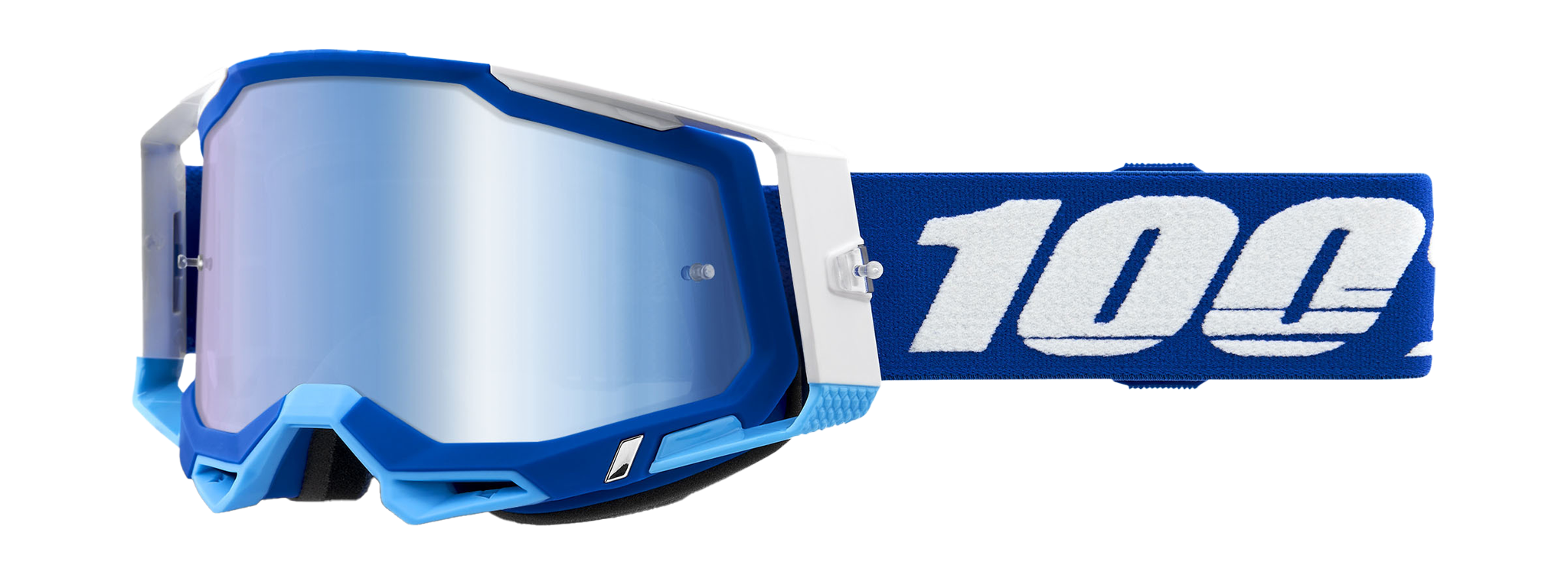 100% Motocross Goggle Racecraft 2 Blue - Mirror Blue