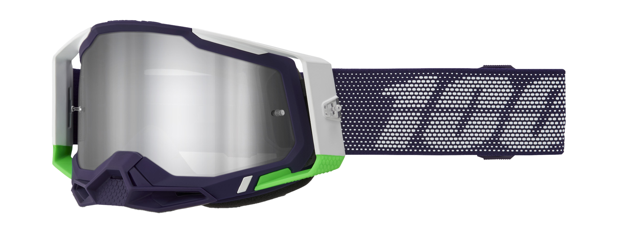 100% Motocross Goggle Racecraft 2 Krakov - Mirror Silver