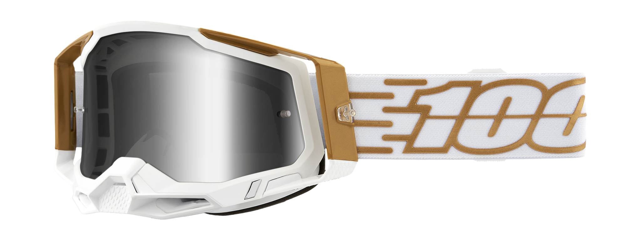 100% Motocross Goggle Racecraft 2 Mayfair - Mirror Silver